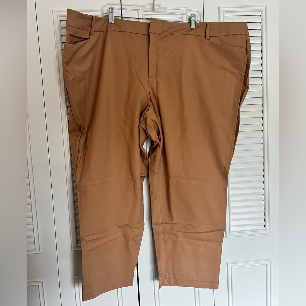 Eloquii Women's Tan Trousers